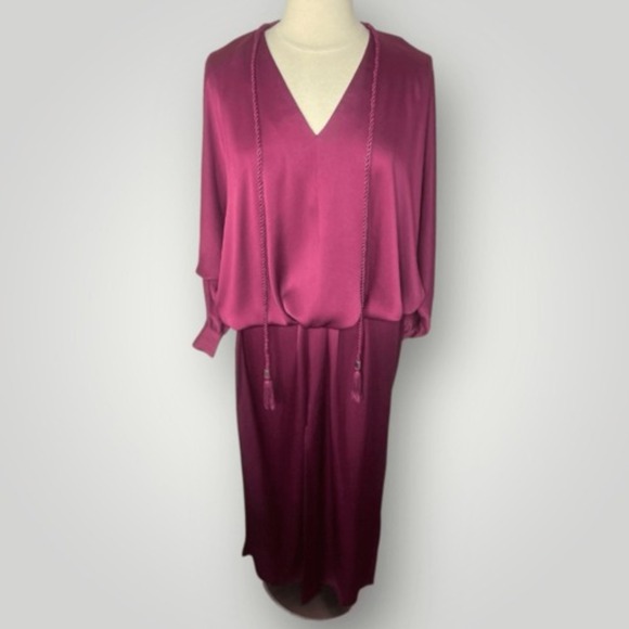NWT RACHEL ZOE Oversized Long Dolman Sleeve Kaftan Maxi Dress, Size 4‎ fits XL - Picture 1 of 14